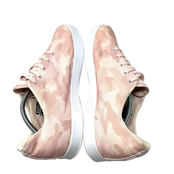 NoBull Mens Camo Canvas Trainer Workout Shoes Size Men's 13 Pink Lace Up