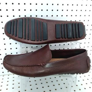 NORDSTROM Brown Loafers Comfort Slip-on Driving Men Shoes | Leather Upper Casual