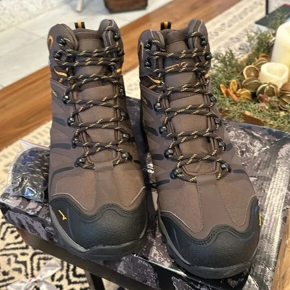 NORTIV 8 Men's Ankle High Waterproof Hiking Boots Outdoor Shoes Trekking Trails
