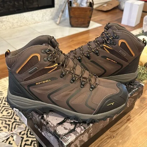 NORTIV 8 Men's Ankle High Waterproof Hiking Boots Outdoor Shoes Trekking Trails