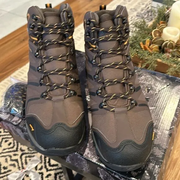 NORTIV 8 Men's Ankle High Waterproof Hiking Boots Outdoor Shoes Trekking Trails