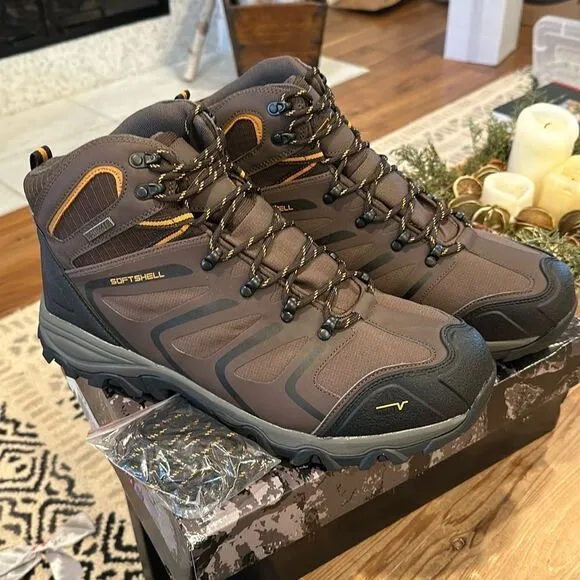 NORTIV 8 Men's Ankle High Waterproof Hiking Boots Outdoor Shoes Trekking Trails