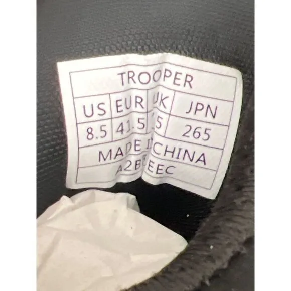 NortiV 8 Tropper Men Black Military Safety Boots Shirt Size 8.5