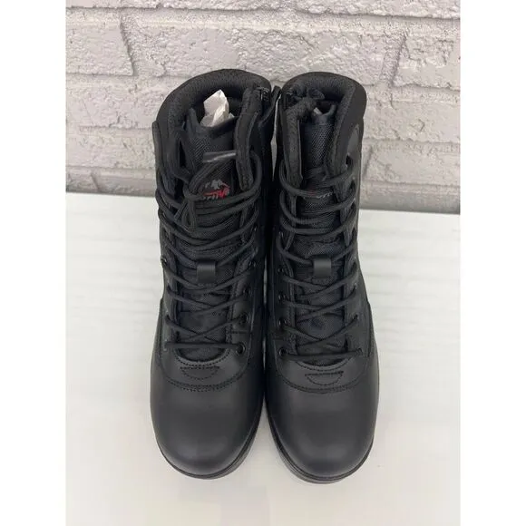 NortiV 8 Tropper Men Black Military Safety Boots Shirt Size 8.5