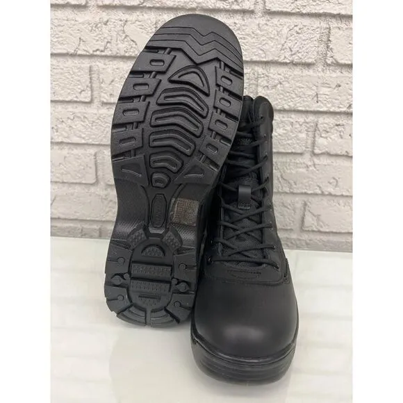 NortiV 8 Tropper Men Black Military Safety Boots Shirt Size 8.5