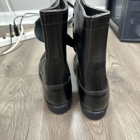 NOS HH Brand Double H 975 Military Combat Leather Jump Boots USA - Men’s 9 D