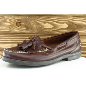 Nunn Bush Shoes Sz 10 M Almond Toe Brown Boat Shoe Leather‎ Men