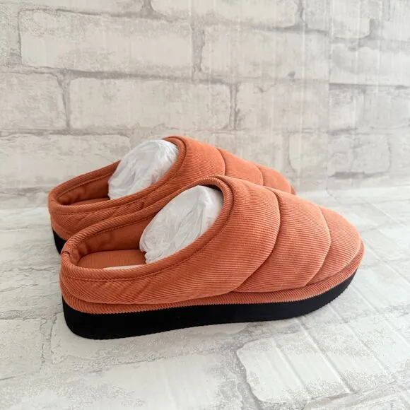 NWB Loeffler Randall Corduroy Otto Puffer Slipper Slip-On Mules Sz 9B