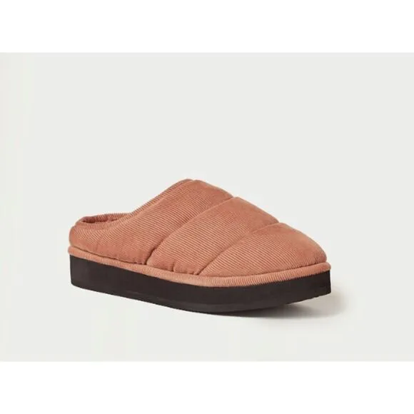 NWB Loeffler Randall Corduroy Otto Puffer Slipper Slip-On Mules Sz 9B