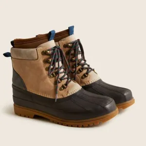 NWOB J. CREW Nordic high insulated Hiking Khaki Multi Duck Boots