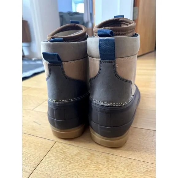 NWOB J. CREW Nordic high insulated Hiking Khaki Multi Duck Boots
