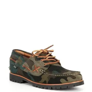 NWOB POLO RALPH LAUREN MEN'S shoes 11.5  Ranger Camo Suede Boat Shoes