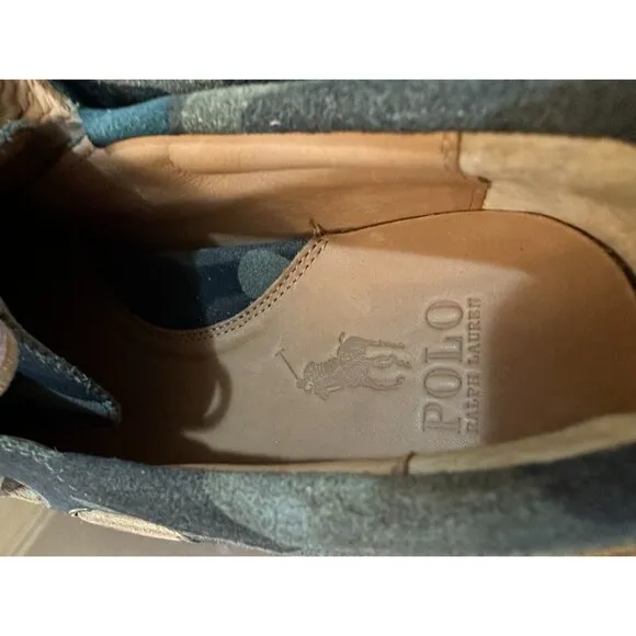 NWOB POLO RALPH LAUREN MEN'S shoes 11.5  Ranger Camo Suede Boat Shoes