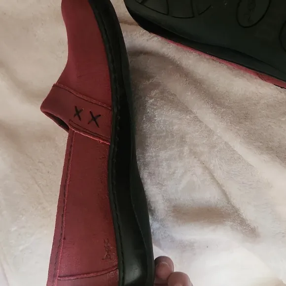 NWOT! BOC Leather Red Slip-On Shoes