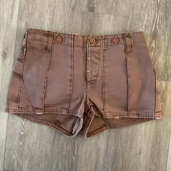 NWOT FREE PEOPLE All Yours Micro Shorts Chocolate Brown
