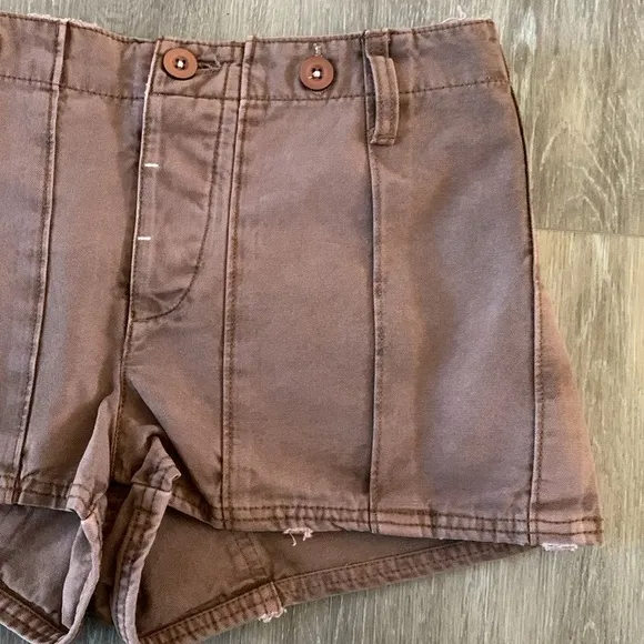 NWOT FREE PEOPLE All Yours Micro Shorts Chocolate Brown