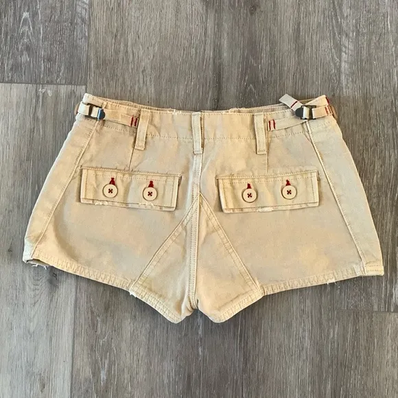 NWOT FREE PEOPLE All Yours Micro Shorts Neutral Tan