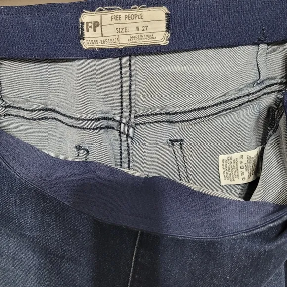NWOT! Free People Penny Pull On Blue Flare Bell Bottom Jeans