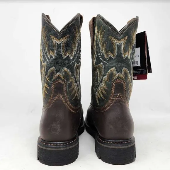 NWOT men's 8.5W Ariat Sierra steel toe safety work boots square toe 8.5 Wide