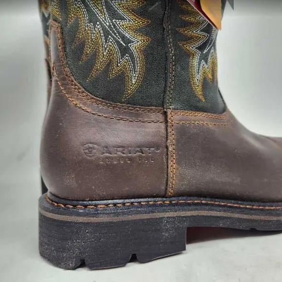 NWOT men's 8.5W Ariat Sierra steel toe safety work boots square toe 8.5 Wide
