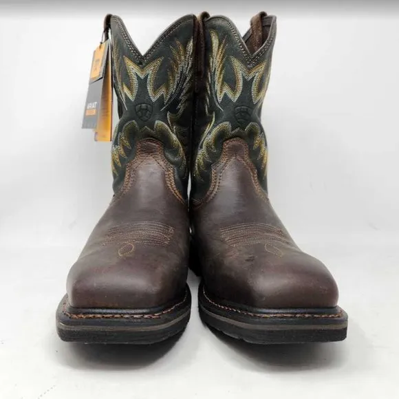 NWOT men's 8.5W Ariat Sierra steel toe safety work boots square toe 8.5 Wide