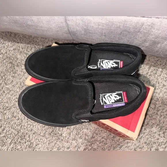 NWOT Vans Motörhead Black Slip-On Shoes size 8
