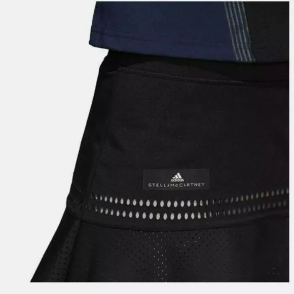 NWT Adidas Stella McCartney Tennis Skirt Skort Black w/ shorts XS