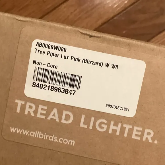 NWT ALLBIRDS TREE PIPER - LUX PINK / WHITE SOLE - super comfy and washable!