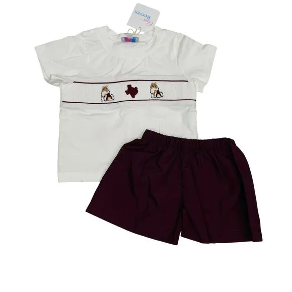 NWT Ann   Reeves 18M Boots &amp; Dogs Robert Short Set