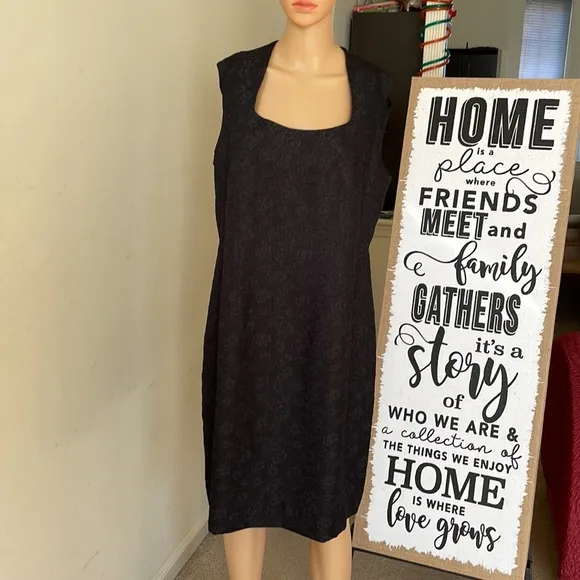 NWT Black Dress With Jacket Set Business Casual Size 16