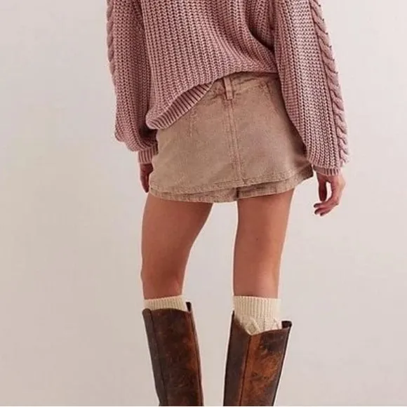 NWT Free People Gala-Vanting Low Rise Skort
