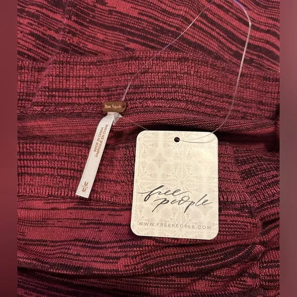 NWT Free People Peak Show Maxi Skirt Size Medium Earth Red Combo
