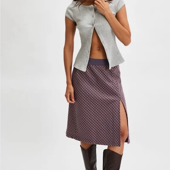 NWT Free People Retired Winsor Midi Skirt