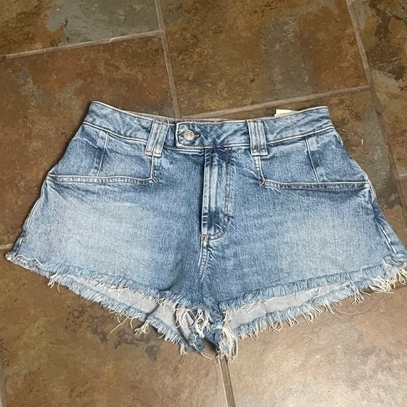 NWT Free People We The Free Crvy High Voltage High Rise Shortie
