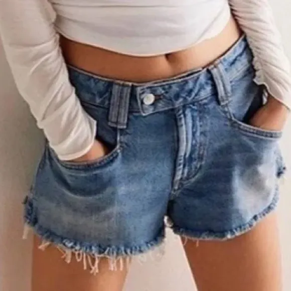 NWT Free People We The Free Crvy High Voltage High Rise Shortie