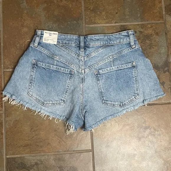 NWT Free People We The Free Crvy High Voltage High Rise Shortie