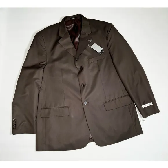 NWT Geoffrey Beene Brown Blazer Size 44R RN 99641