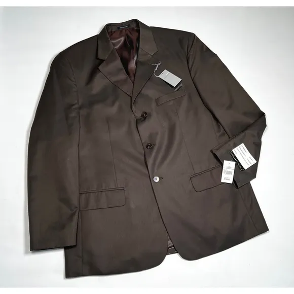 NWT Geoffrey Beene Brown Blazer Size 44R RN 99641