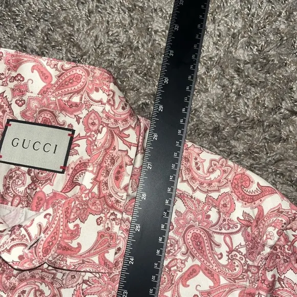 (NWT) Gucci Paisley Button Down Shirt
