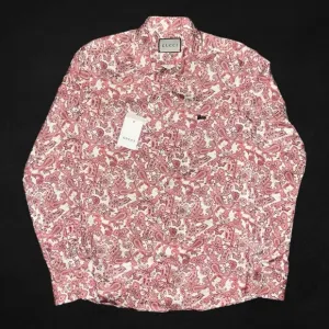 (NWT) Gucci Paisley Button Down Shirt