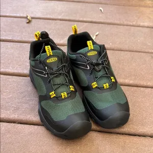 NWT KEEN Green and Black Athletic Shoes with Rugged Design Boys Size 2