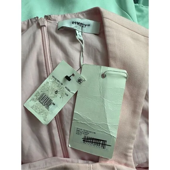 NWT LIKELY Abella Sleeveless Body-Con Dress - Rose Shadow SIZE 6 $248