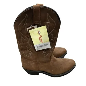NWT Masterson Boat Co. Genuine Leather Men Brown Cowboy Boots