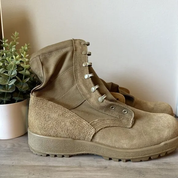 NWT McRae Industrial Men’s Tan Suede Combat Boots Size 13 R - NWT, Hot Weather