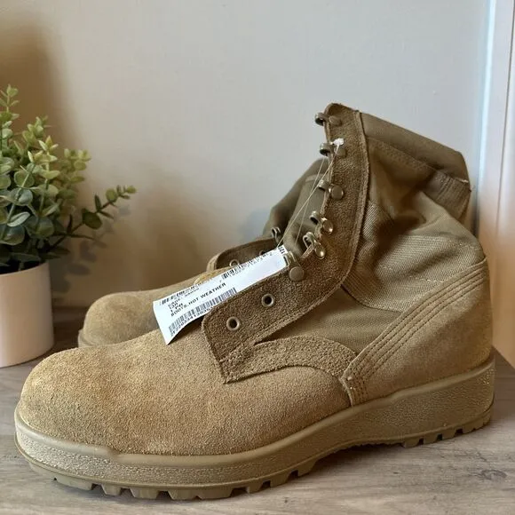 NWT McRae Industrial Men’s Tan Suede Combat Boots Size 13 R - NWT, Hot Weather