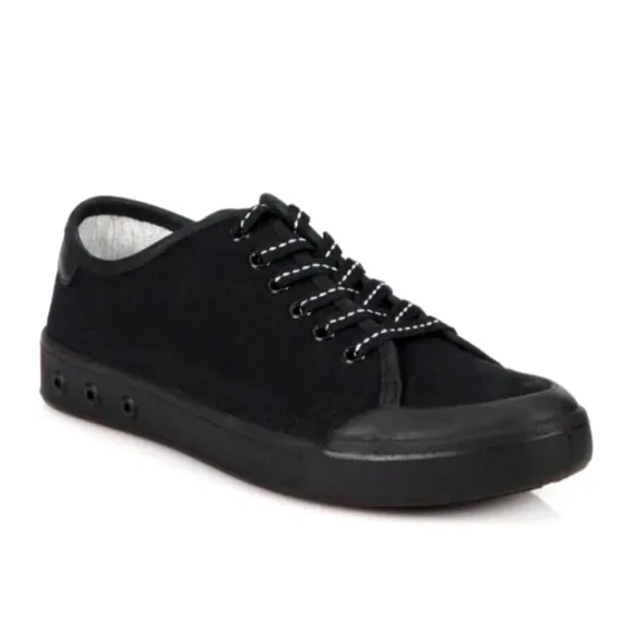NWT rag &amp; bone sneakers black canvas Standard Issue Lace Up Size 37