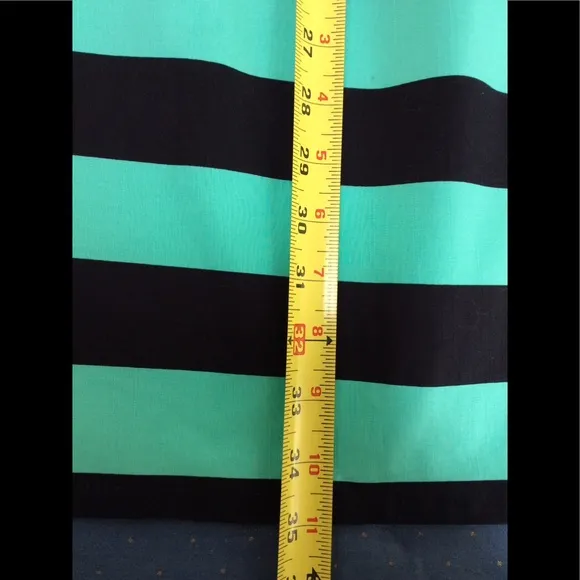 NWT SAIL TO SABLE MINT/NAVY STRIPED DRESS SZ S