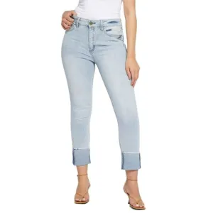 NWT SEVEN7 Women's High Rise Slim Straight Boyfriend Cuffed Ankle Jeans