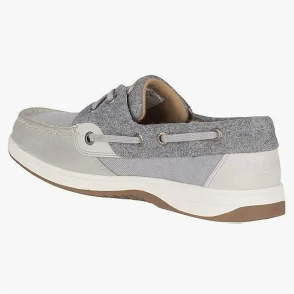 NWT Sperry Women’s Grey Leather Boat Shoes