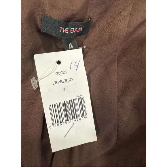 NWT The Bar Grayson Gown in Hot Chocolate Sz US4 $598